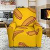 Hot Dog Pattern Print Recliner Cover-grizzshop