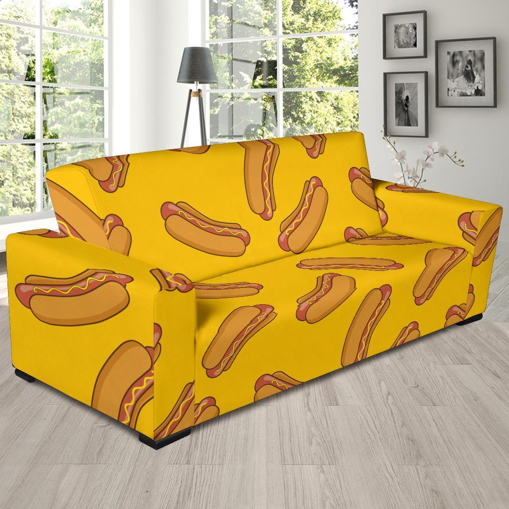 Hot Dog Pattern Print Sofa Covers-grizzshop