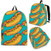 Hot Dog Print Pattern Backpack-grizzshop