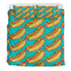 Hot Dog Print Pattern Duvet Cover Bedding Set-grizzshop