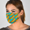 Hot Dog Print Pattern Face Mask-grizzshop