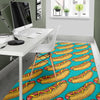 Hot Dog Print Pattern Floor Mat-grizzshop