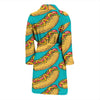 Hot Dog Print Pattern Men Long Robe-grizzshop