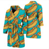 Hot Dog Print Pattern Men Long Robe-grizzshop