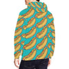 Hot Dog Print Pattern Men Pullover Hoodie-grizzshop