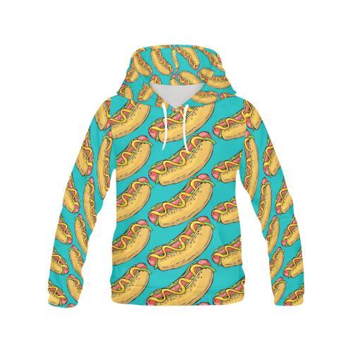 Hot Dog Print Pattern Men Pullover Hoodie-grizzshop