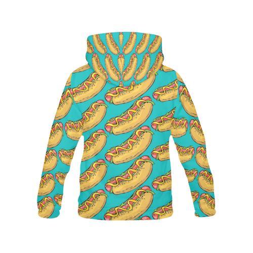 Hot Dog Print Pattern Men Pullover Hoodie-grizzshop