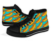 Hot Dog Print Pattern Men Women's High Top Shoes-grizzshop