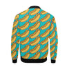 Hot Dog Print Pattern Men's Bomber Jacket-grizzshop