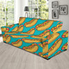 Hot Dog Print Pattern Sofa Covers-grizzshop