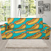 Hot Dog Print Pattern Sofa Covers-grizzshop