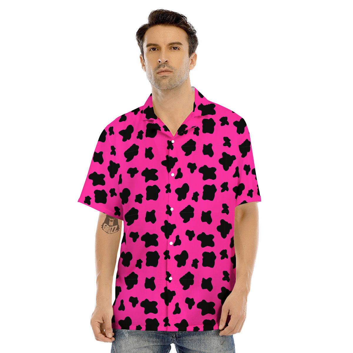 hot pink hawaiian shirt