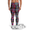 Houndstooth Abstract And Paisley Print Pattern Men's Leggings-grizzshop