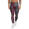 Houndstooth Abstract And Paisley Print Pattern Men's Leggings-grizzshop