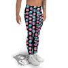 Houndstooth And Classic Polka Dot Print Pattern Men's Leggings-grizzshop