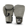 Load image into Gallery viewer, Houndstooth Black And Tan Print Pattern Boxing Gloves-grizzshop