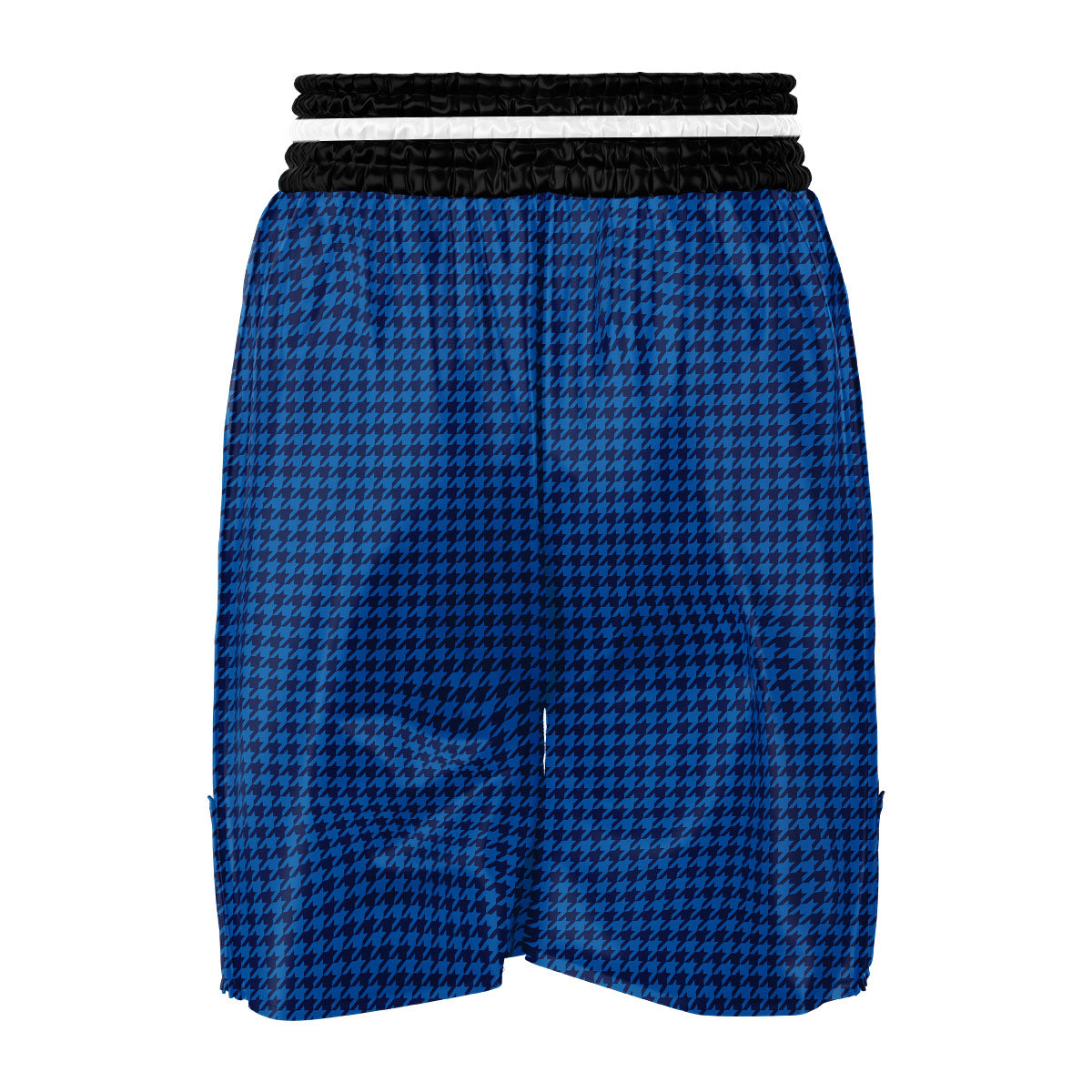Houndstooth Blue Print Pattern Boxing Shorts-grizzshop