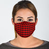 Houndstooth Pattern Print Face Mask-grizzshop