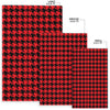 Houndstooth Pattern Print Floor Mat-grizzshop