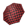 Houndstooth Pattern Print Foldable Umbrella-grizzshop