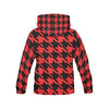 Houndstooth Pattern Print Men Pullover Hoodie-grizzshop