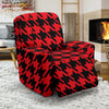 Houndstooth Pattern Print Recliner Cover-grizzshop