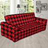 Houndstooth Pattern Print Sofa Covers-grizzshop