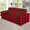 Houndstooth Pattern Print Sofa Covers-grizzshop