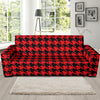 Houndstooth Pattern Print Sofa Covers-grizzshop