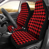 Houndstooth Pattern Print Universal Fit Car Seat Cover-grizzshop