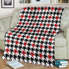 Houndstooth Print Pattern Blanket-grizzshop