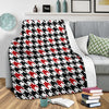 Houndstooth Print Pattern Blanket-grizzshop