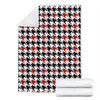 Houndstooth Print Pattern Blanket-grizzshop