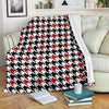 Houndstooth Print Pattern Blanket-grizzshop