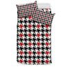 Houndstooth Print Pattern Duvet Cover Bedding Set-grizzshop