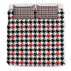 Houndstooth Print Pattern Duvet Cover Bedding Set-grizzshop