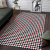 Houndstooth Print Pattern Floor Mat-grizzshop