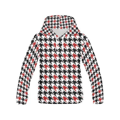 Houndstooth Print Pattern Men Pullover Hoodie-grizzshop