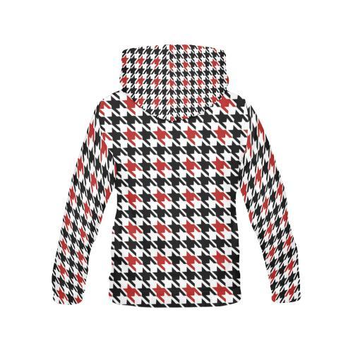 Houndstooth Print Pattern Men Pullover Hoodie-grizzshop