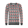 Houndstooth Print Pattern Women's Sweatshirt-grizzshop