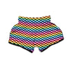 Houndstooth Rainbow Pride Print Pattern Muay Thai Boxing Shorts-grizzshop
