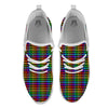 Houndstooth Rainbow Print Pattern White Athletic Shoes-grizzshop