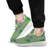 Houndstooth Shamrocks Print Pattern White Athletic Shoes-grizzshop