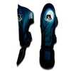 Howling Wolf At The Full Moon Print Muay Thai Shin Guards-grizzshop