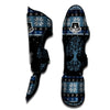 Howling Wolves And Tree Of Life Print Muay Thai Shin Guards-grizzshop