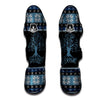 Howling Wolves And Tree Of Life Print Muay Thai Shin Guards-grizzshop