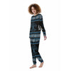 Howling Wolves And Tree Of Life Print Women's Pajamas-grizzshop