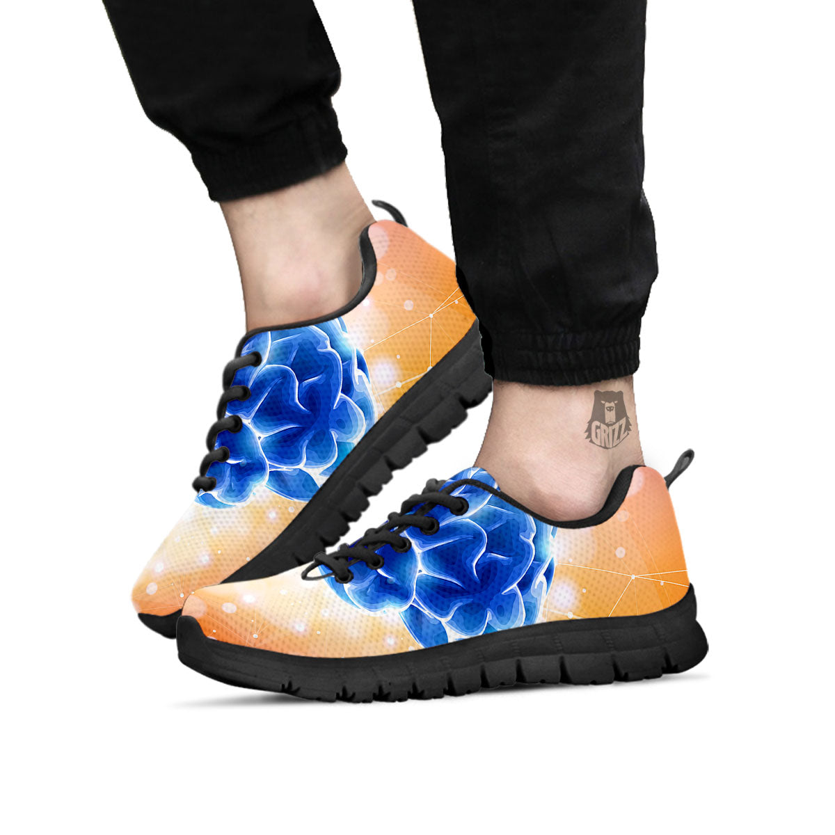 Human Brain Black Sneaker-grizzshop