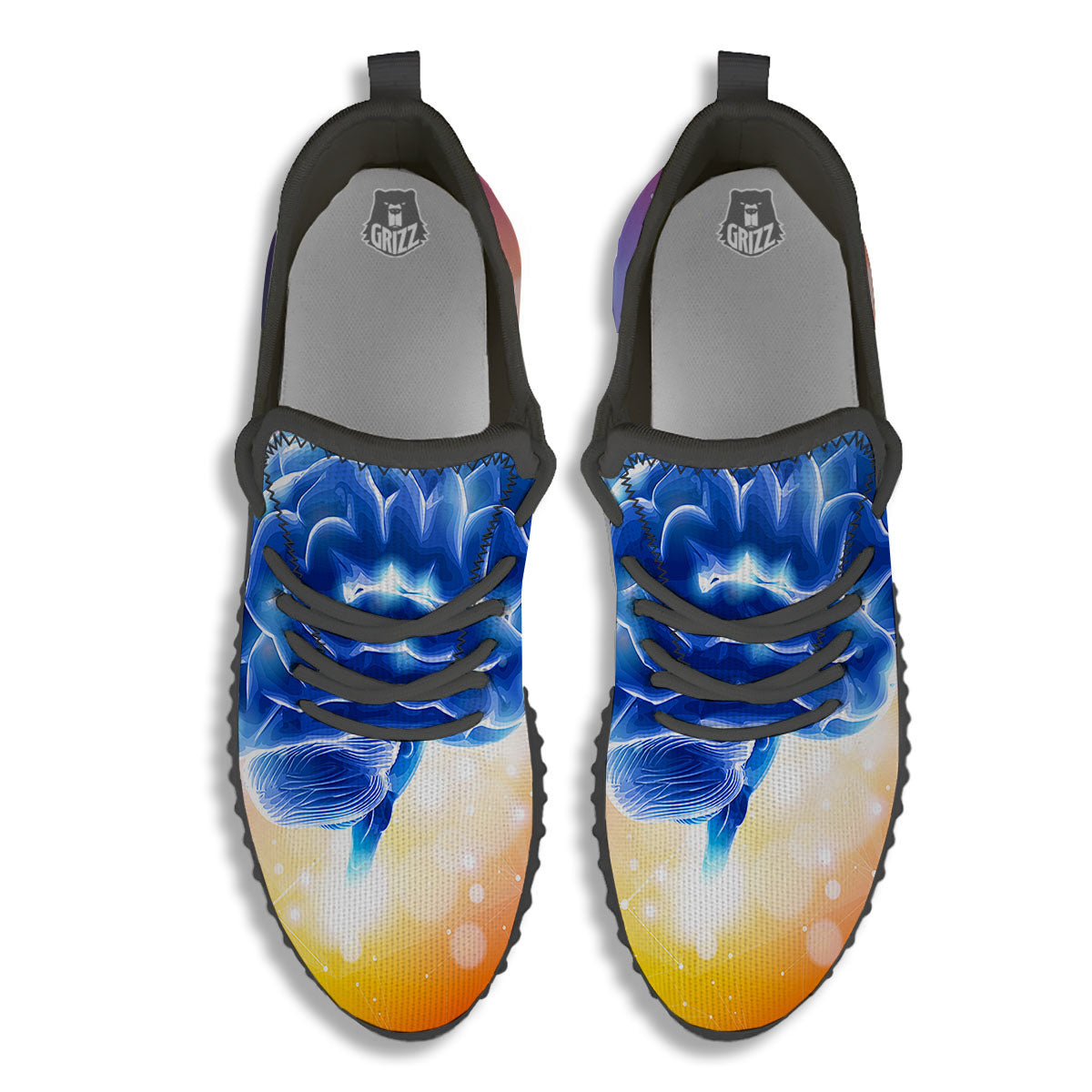 Human Brain Black Walking Shoes-grizzshop