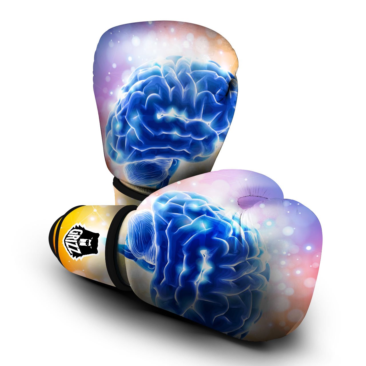 Human Brain Boxing Gloves-grizzshop